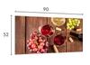 Szklana płyta ochronna na kuchenkę 90x52 Wino