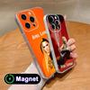Avril Lavigne Прозрачный ТПУ Magsafe Чехол для Мобильного Телефона для iPhone 17 16 15 14 13 12 11 Air Pro Max Plus Mini Цветной Чехол