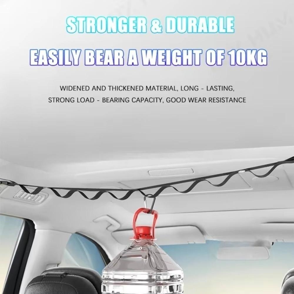 10KG Bearing Capacity Car Clothesline Rope Design Clothes Storage Hanger Car Interior Use