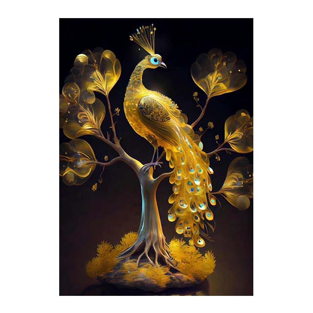 Красивый и гордый павлин Красочные животные Напечатанная на холсте фреска HD Плакаты Художественные идеи Современная гостиная Домашний офис Фотографии Украшения Куадрос