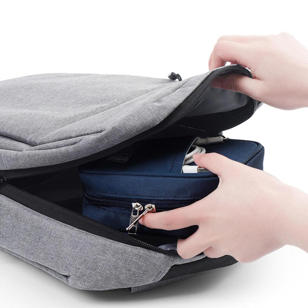 Portable Data Cable Organizer Bag Water-proof USB Power Bank Earphone Storage Case Travel Digital Accessories Pouch