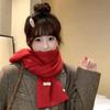 Imported Shell Buckle ~ Decoration Containing Wool Wool Scarf Solid Color Student Scarf Warm Season Men And Women