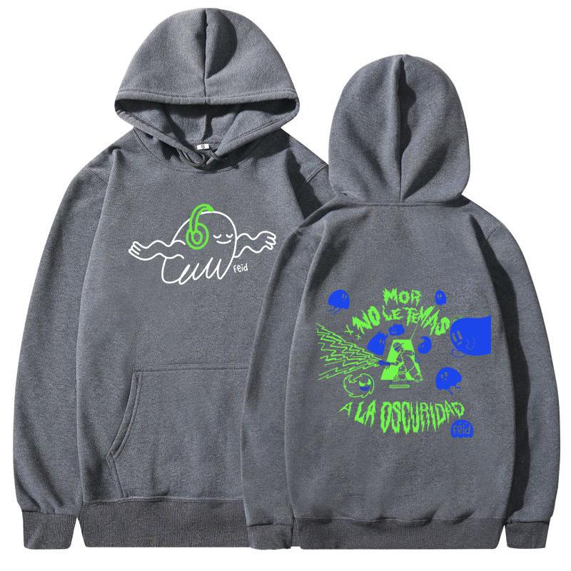 Feid Ferxxo No Le Temas A La Oscuridad Hoodies Men Women Fashion Hip Hop Sweatshirts Harajuku Vintage Casual Oversized Pullovers