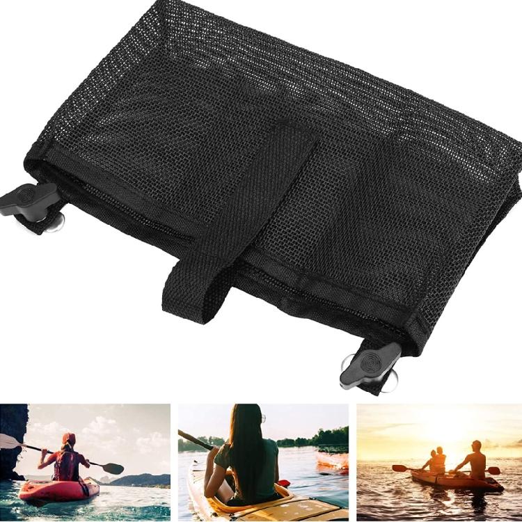 Kayak Sundries Storage Bag Kayak Canoes Beverages Beer Pouch Hanging Bag Marine Nylon Mesh Bag Organizers Enduring
