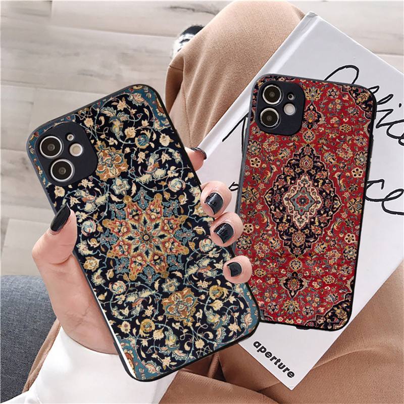 Чехол для телефона с персидским ковром и рисунком для iphone 12 11 13 7 8 6 s plus x xs xr pro max minishell
