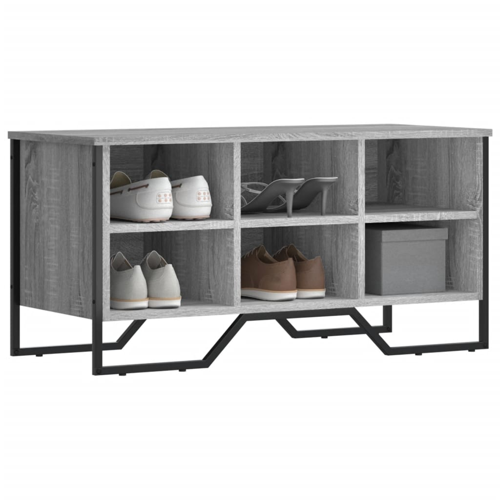 Vidaxl Szafka Na Buty, Szary Dąb Sonoma, 90X38X45,5 Cm