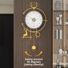 Роскошные минималистичные настенные часы с дизайном оленя, бесшумный декор для гостиной, современный декор для дома, художественные настенные часы для столовой