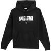 Casual Comfortable Logo Print Pullover Hoodie Long Sleeve Sweatshirt Women Sweatshirt Black 628882-01