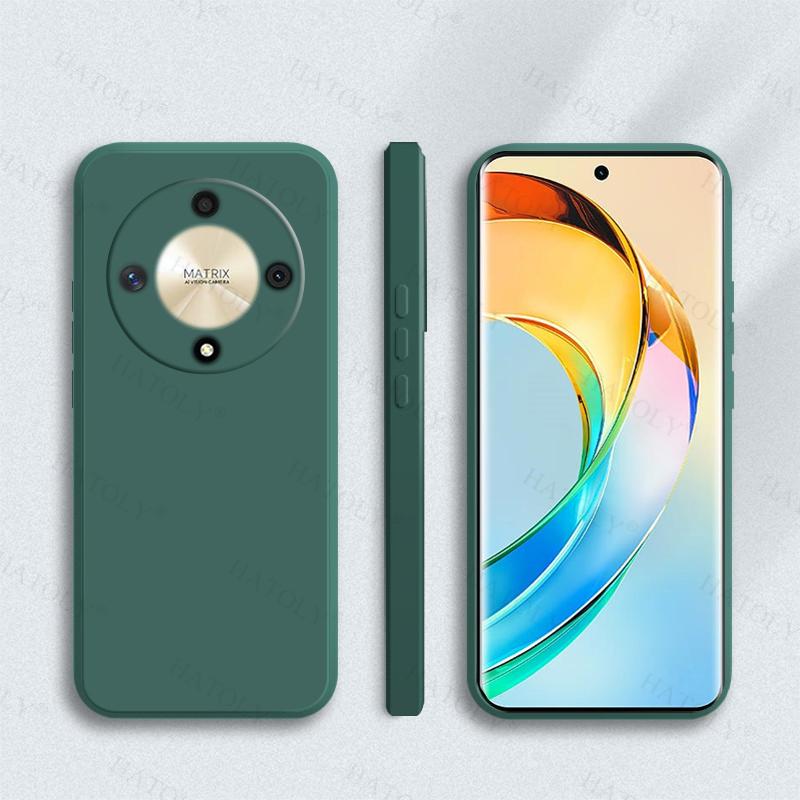 Чехол-накладка для Honor X9b 5G Для Honor X9b X9 b 5G Мягкий жидкий силикон Конфетный цвет Полная задняя крышка Для чехла Honor X9b