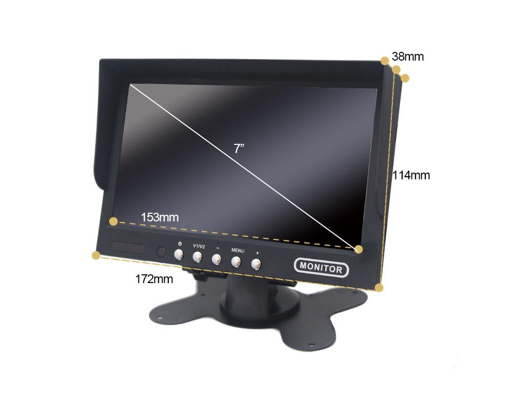 Monitor Ahd 7 Cali 4-Pin Split 2 Kanałowy