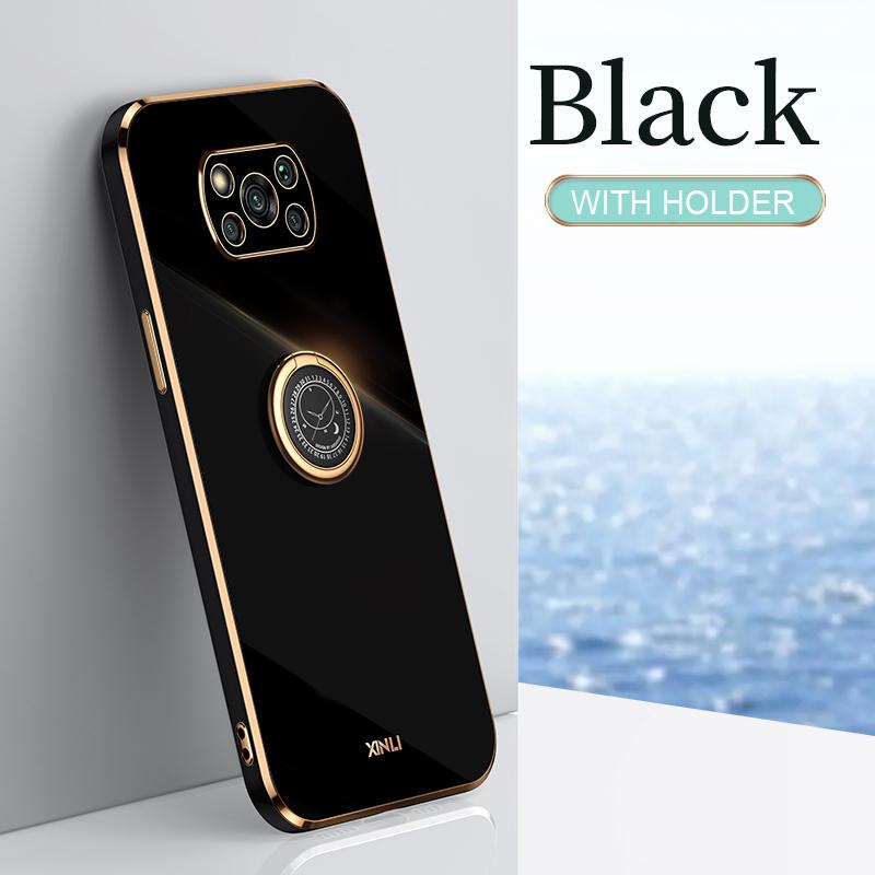 Чехол для телефона с золотой рамкой и покрытием для Xiaomi Mi Poco X3 Pro Nfc Gt F3 X3pro X 3 5g X3nfc, роскошный мягкий силиконовый чехол на заднюю панель