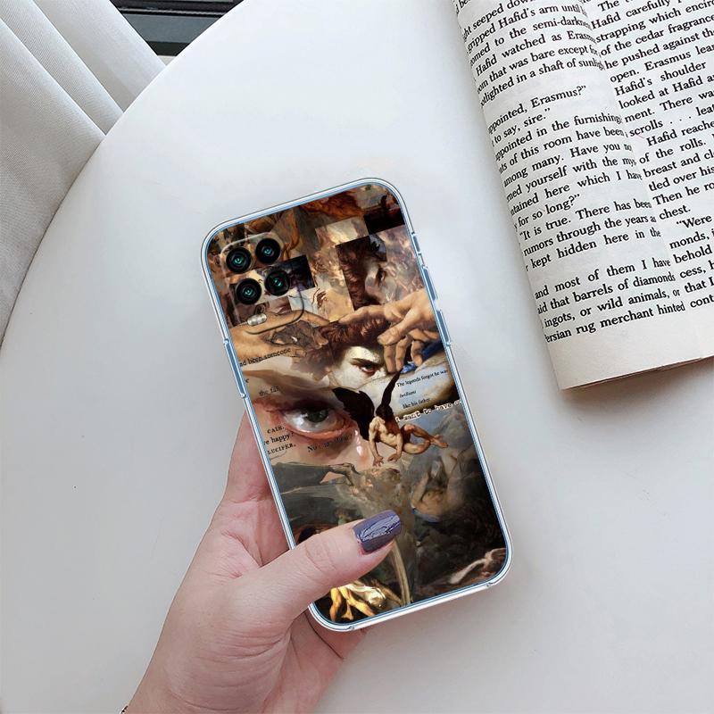 Fresco Adam Sculpture Phone Case for LG K22 K30 K40 K40S K41 K42 K50 K50S K51 K51S K52 K61 K62 K71 K92 Q60 Q61 V40 V50 V60