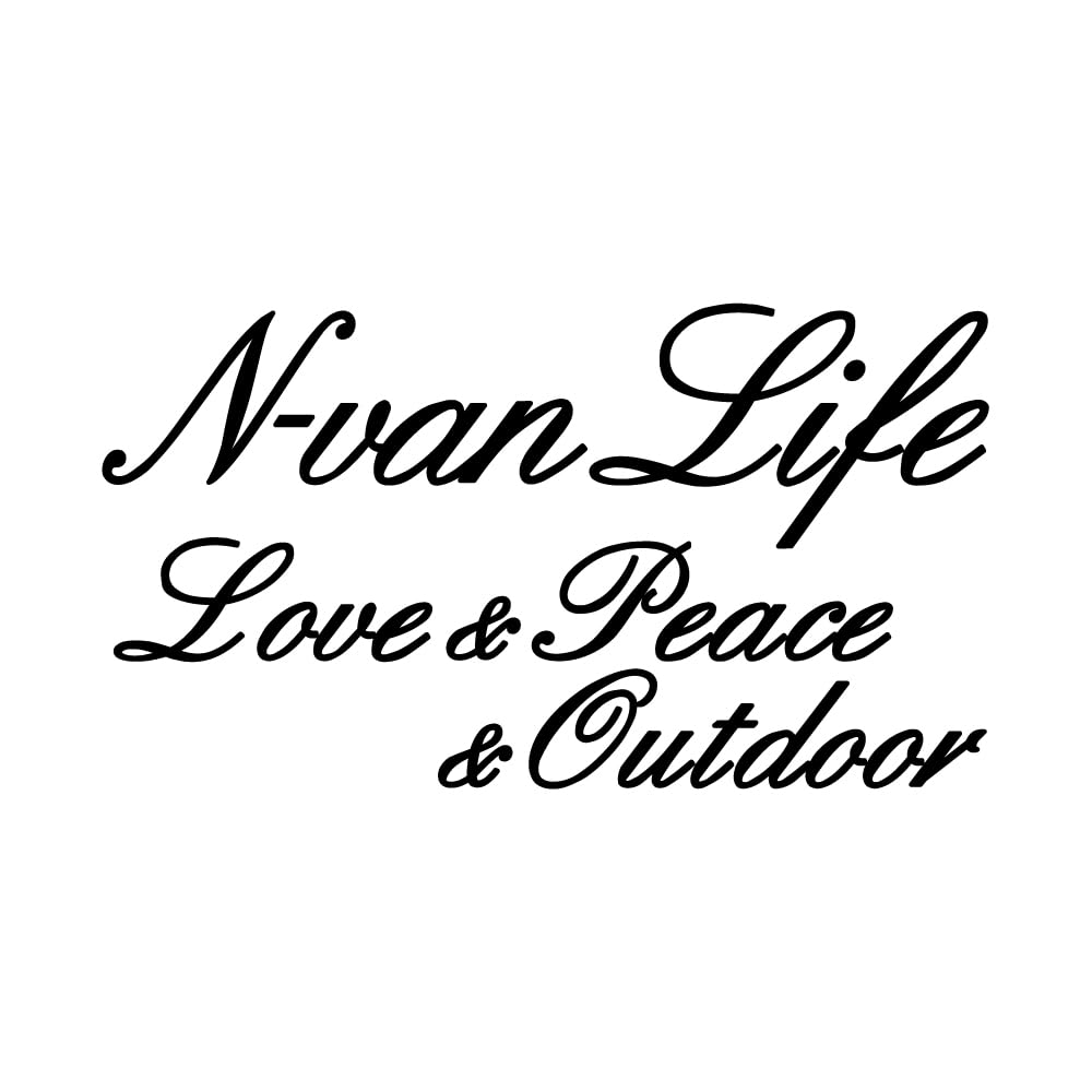 [KAIMIRU STORE] N-VAN Honda N Van Script Mini Car Light Van Emblem Cut Letter Sticker (k-517 N-van Black)