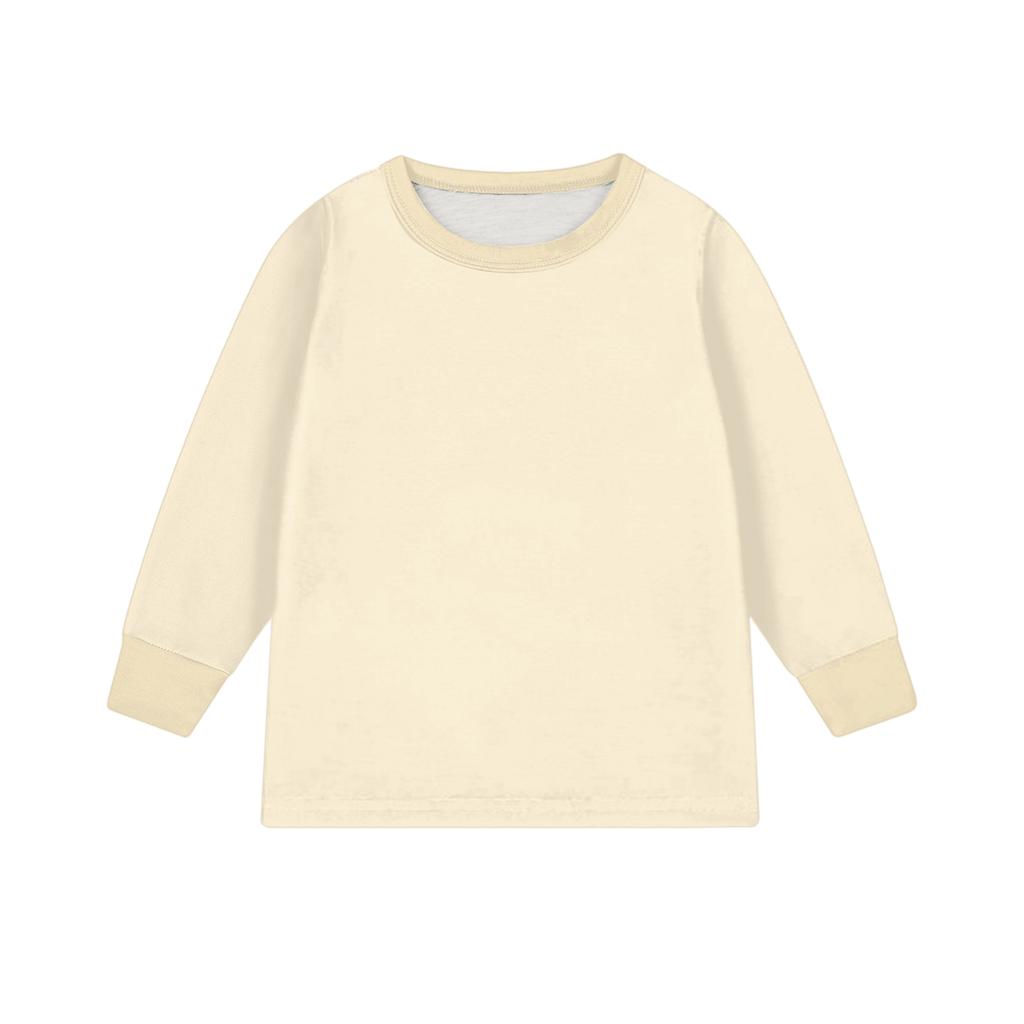 Детский модный костюм юбка топ с круглым вырезом и длинными рукавами брюки