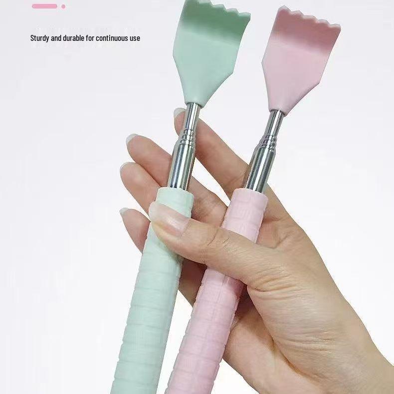 Портативная выдвижная чесалка для спины в виде бычьего рога для дома и путешествий