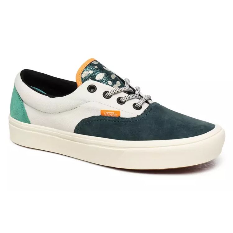 Vans Багз Банни Comfycush Era Ретро Низкие Повседневные Скейтбордические Кроссовки Унисекс Бело-зеленые VN0A3WM9WWF