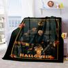 Halloween Horror Movie Poster Blanket Perfect All Seasons Soft Comfortable Sofa Office Nap Travel Festive Gift
