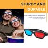 Красные Синие 3D Очки Для Фильмов Анаглифные Кинотеатральные ПЭТ Линзы 3D Очки Винтажные Анимация Красные 3D Очки Для Фильмов Игр на ПК