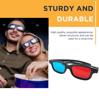 Красные Синие 3D Очки Для Фильмов Анаглифные Кинотеатральные ПЭТ Линзы 3D Очки Винтажные Анимация Красные 3D Очки Для Фильмов Игр на ПК