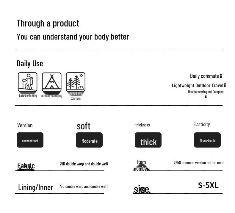 JEEP SPIRIT Men's Hooded Padded Winter Outdoor Jacket