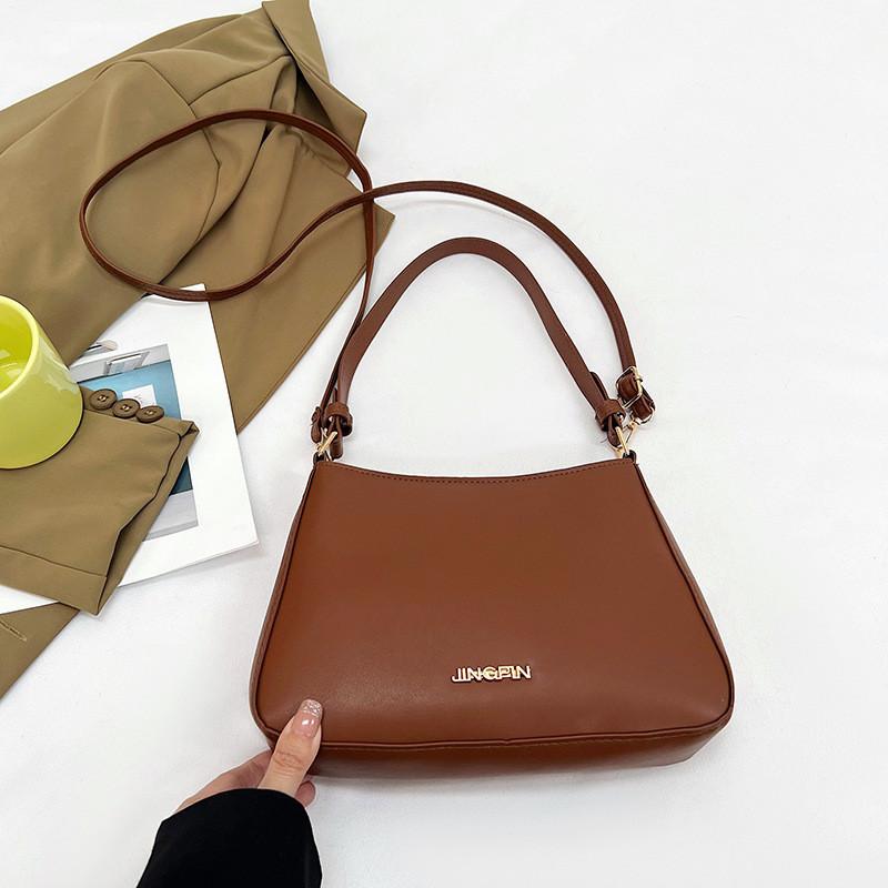 Trendy Spring Solid Color Underarm Bag For Women Chic Stylish Shoulder Bag