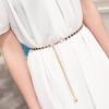 Waist Chain Faux Pearls Unfading Metal Useful Sweet Waist Belt Chain for School