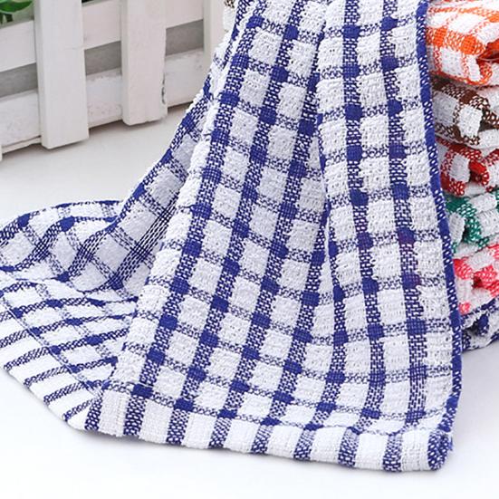 1/6 шт. чистящие полотенца, не царапающие, высокоабсорбирующие, хлопковые полотенца для мытья посуды, клетчатый принт, многоразовые, для дома, ресторана, отеля, тряпки для мытья посуды, руки