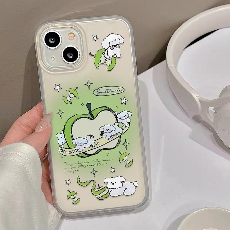 Чехол Apple 15/14/13/12/11/PRO/PROMAX/XSMAX/XR/XS Blurred Puppy