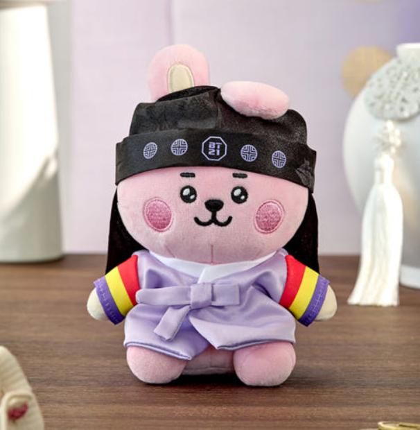 BT21 BABY Премиум K-издание Сидящая плюшевая игрушка – COOKY, CHIMMY, MANG, SHOOKY, RJ, KOYA, TATA
