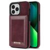 N.BEKUS For iPhone 16 Pro Max Card Slots Case RFID Blocking Leather+TPU Kickstand Phone Cover