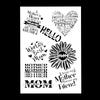 A4 Size Decorative Reusable Mom Stencil Template Painting Stencils for DIY Crafts Scrabooking Painting On Wood,Canvas,Floor,Wall and Tile