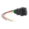 4-контактный кнопочный переключатель 12 В со светодиодной подсветкой для противотуманной фары, ДХО, светодиодной панели