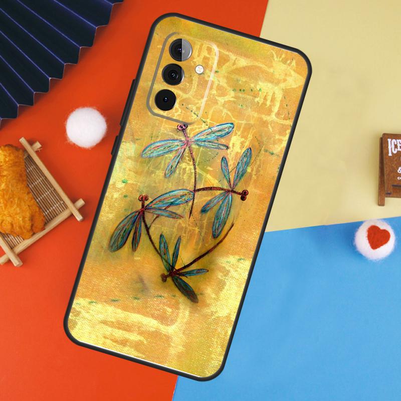 Чехол-стрекоза для Samsung Galaxy A53 A33 A13 A54 A34 A14 A56 A36 A16 A06 A12 A32 A52 A35 A17 A15 A55