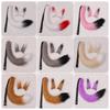 A Handmade Fox Girl Cosplay Accessory, Beast Ear Hairpin, Beast Tail, Fox Ear Pair Tail Suit