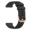 Силиконовый спортивный ремешок для часов 18 мм для Garmin Vivoactive 5 / Venu / Forerunner 165 XDfind, пряжка цвета розового золота