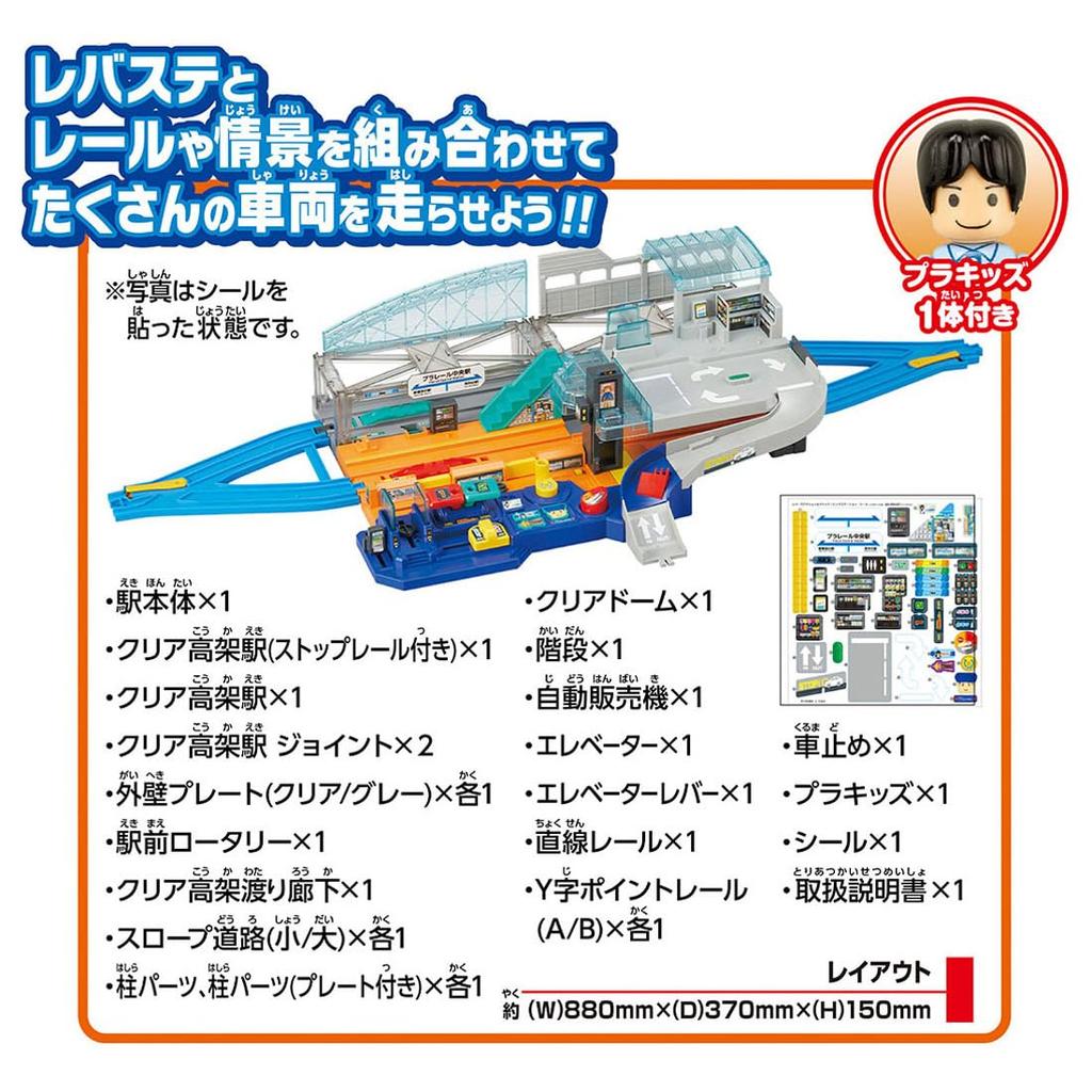 Takara Tomy Plarail Lever Action Big Station Train Toy for Ages 3 and Up & Sound!