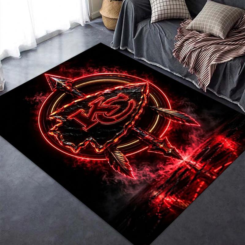 Kansas City Chiefs Carpet Rug For Living Room Bedroom Home Sofa Decorationkids Play Nonslip Floor Mat