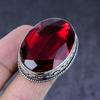 Mozambique Garnet Gemstone Handmade 925 Steling Silver Jewelry Ring Size 7 w2P68