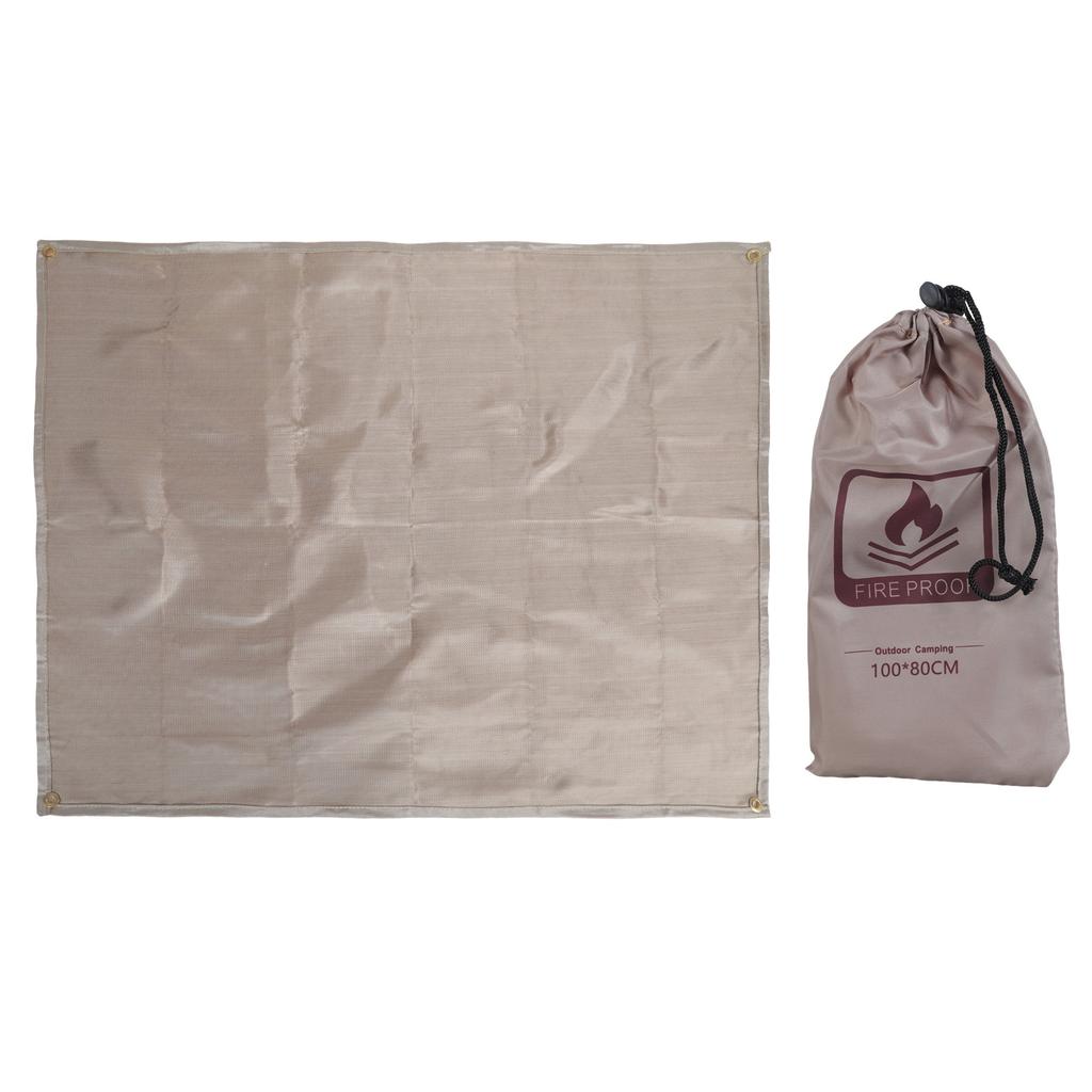 Огнестойкая ткань для защиты пола, складной огнестойкий коврик, термостойкое одеяло для барбекю и активного отдыха
