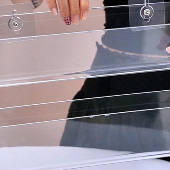 2/4 шт. Акриловый держатель для брошюр и буклетов, большой вместимости, простой в установке