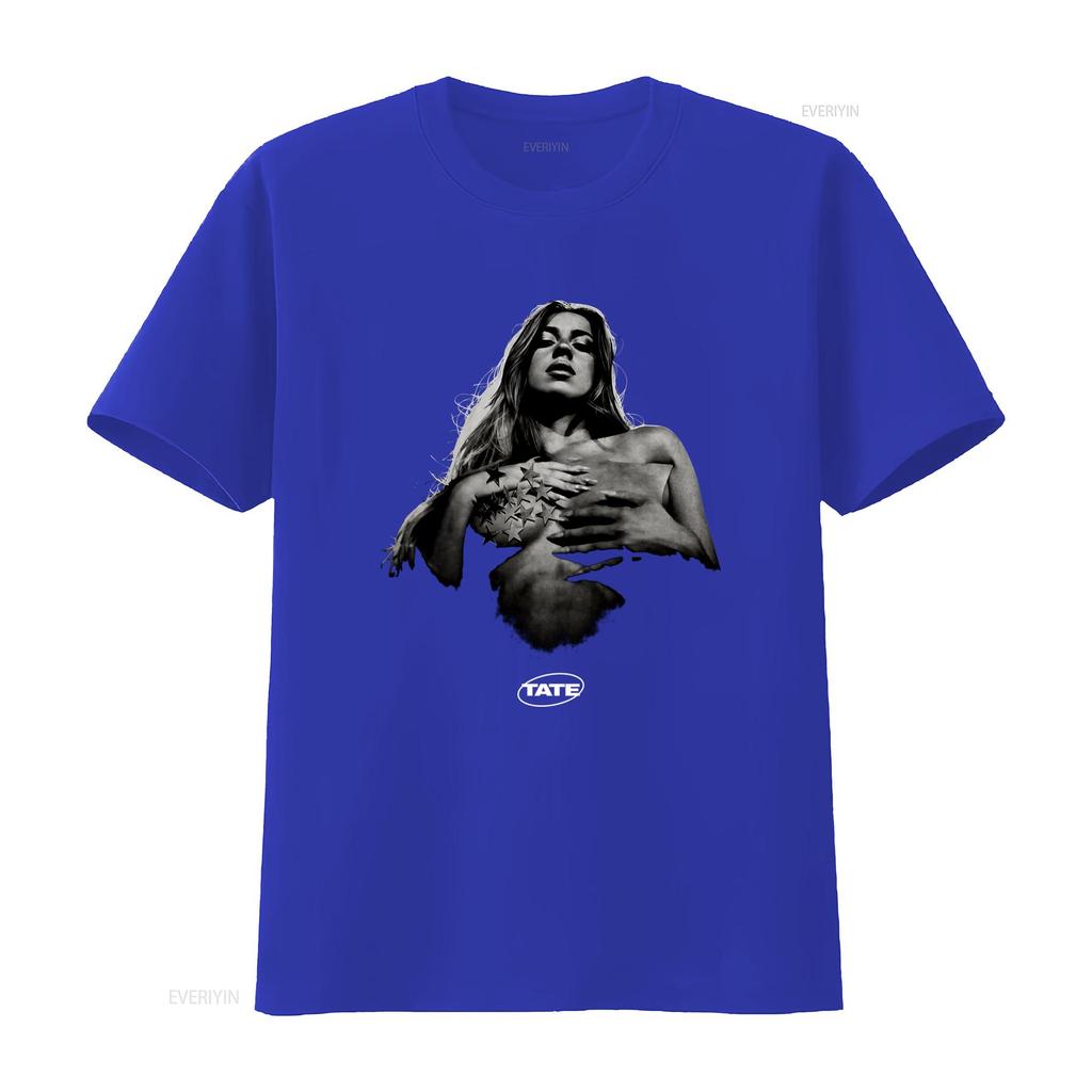 NEW Vintage Tate Mcrae Music Concert Fan T Shirt with Star Print vintage Washed Unisex Top For Everyday Wear Soft Casual