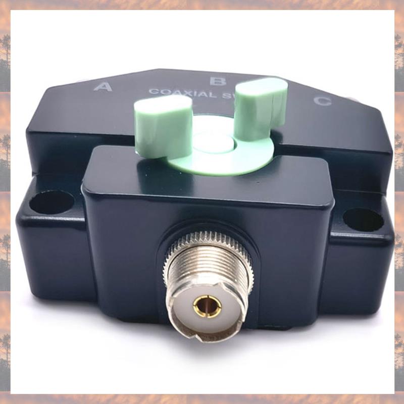 2025 Trend 1 Piece CO-301 Wideband Coax Switch 3 Port Antenna Repeater Heavy Duty M-J Manual Aerial Short-Wave Base Adapter For