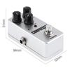 Мини-электрическая гитара, педаль бас-эффекта, компрессор, полностью аналоговая схема, настоящий байпас, цельнометаллический корпус