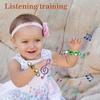 4 Pack Baby Wrist Dance Multicolor Nylon Jingle Bells Rattles Musical Instrument Toy