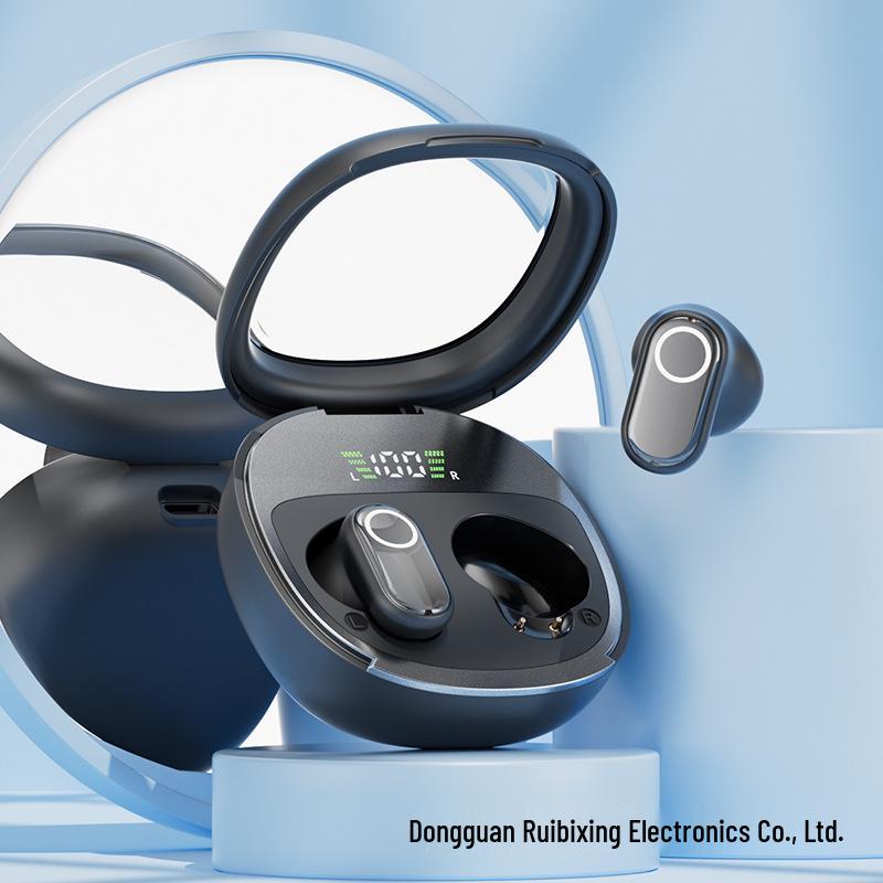 Cross-Border Bluetooth In-Ear Earphones with Noise Reduction and High-Quality Sound, Electroplated Finish, and Digital Display Screen