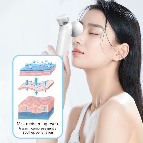 Подогреваемый нано-распылитель для глаз, портативный увлажнитель и успокаивающий крем для глаз с режимами горячего и холодного сжатия, перезаряжаемый паровой аппарат для снятия сухости глаз