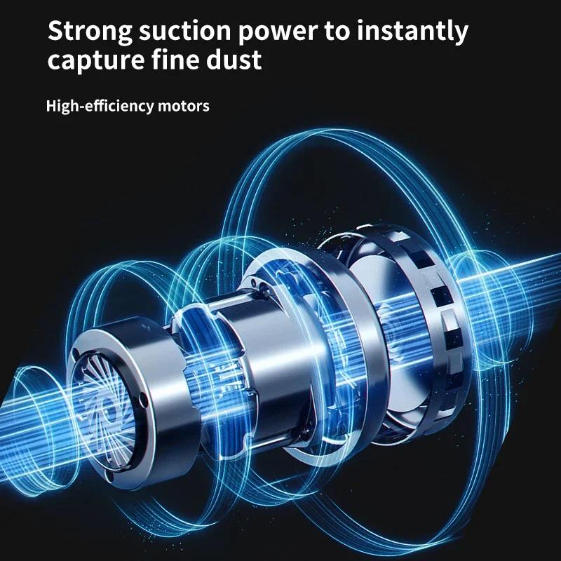 Беспроводной автомобильный пылесос 6000 Па беспроводной ручной робот-пылесос для уборки автомобилей с сильным всасыванием