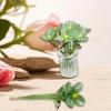 Mini Glass Flower Artificial Creative Collectible Decoration Floral Figurine for Mom Wife