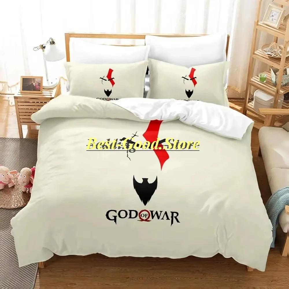 Комплект постельного белья God of War, односпальный, полный комплект постельного белья размера «queen-size», комплект пододеяльников для спальни для взрослых, комплект постельного белья с 3D принтом в стиле аниме