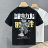 Cartoon Printed Short-sleeved T-shirt Men's Summer New Short T-shirt Trendy Brand Design Niche